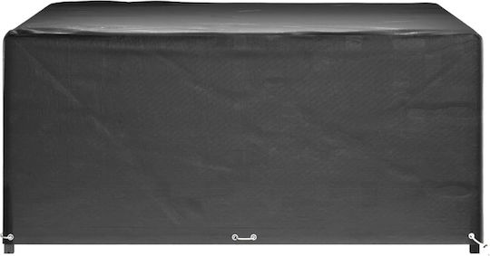 vidaXL Waterproof Dining Table Cover Black 205x205x90cm