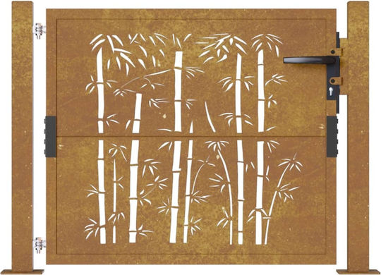 vidaXL Garden Fence Gate from Bamboo in Brown Color 1.05m x 80cm