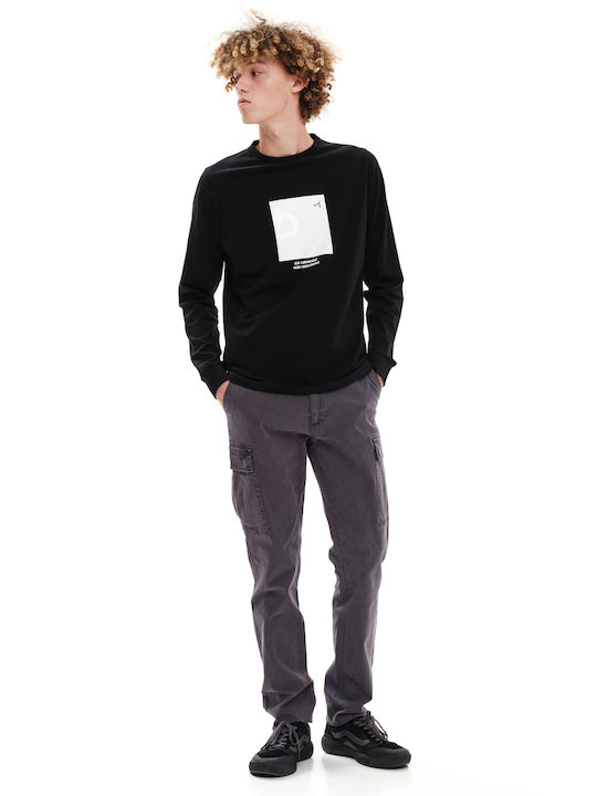 Trousers Cargo Elastic Gray