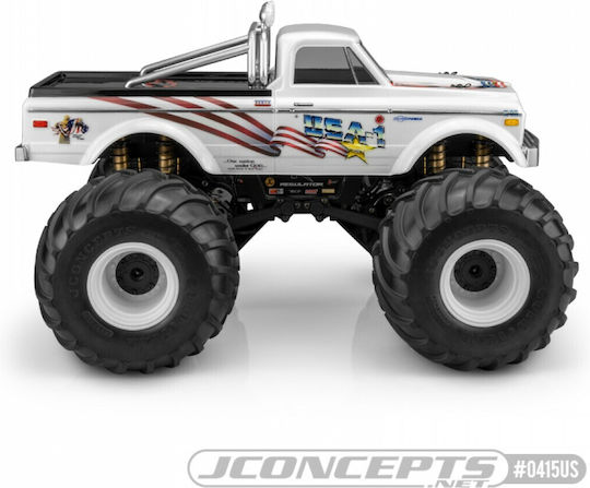 JConcepts Jconcepts 1970 Chevy K10 Usa-1 Edition 10.5" Wheelbase Fits Tamiya Clod Buster Similar Jconcepts