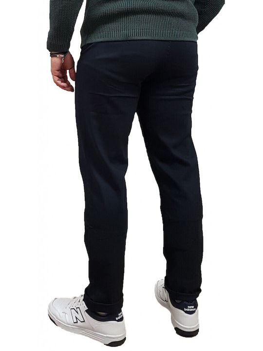 Ανδρικό Παντελόνι Chino Ελαστικό Navy Μπλε