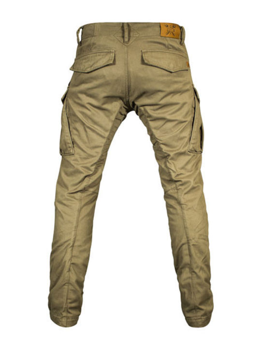 John Doe Pantaloni De Călărie Bumbac Pentru Bărbați Vara Maro