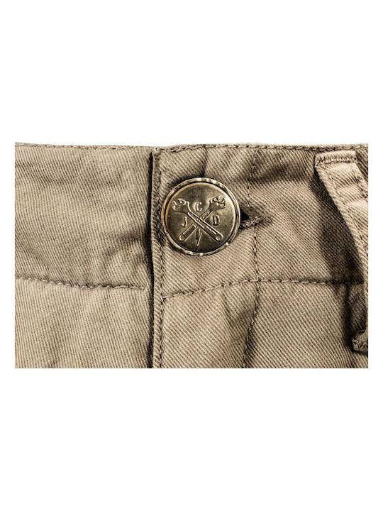 John Doe Men's Summer Cotton Motorcycle Waterproof Pants Brown