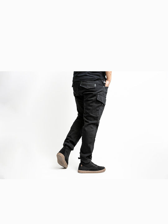 John Doe Pantaloni De Călărie Bumbac Pentru Bărbați Vara Negri