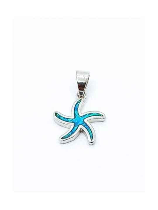 PS Silver Necklace with design Star from Silver