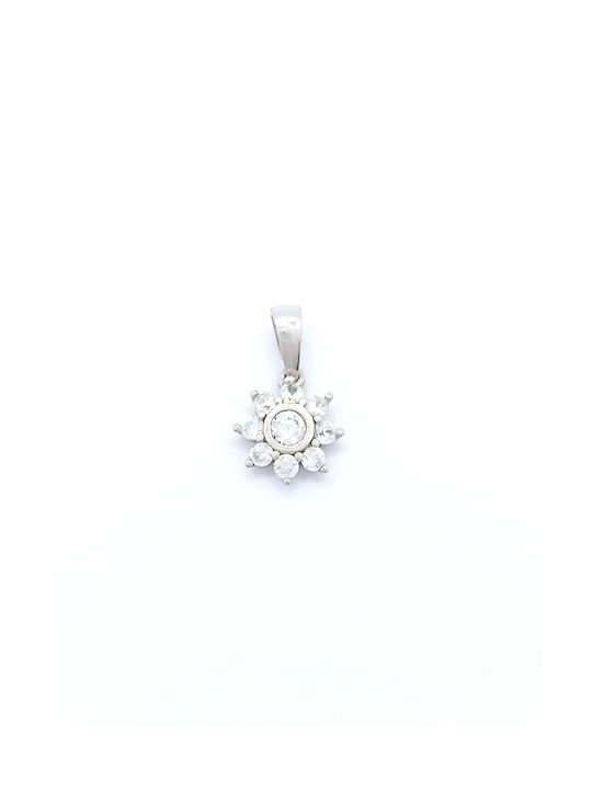 PS Silver Necklace from Silver with Zircon