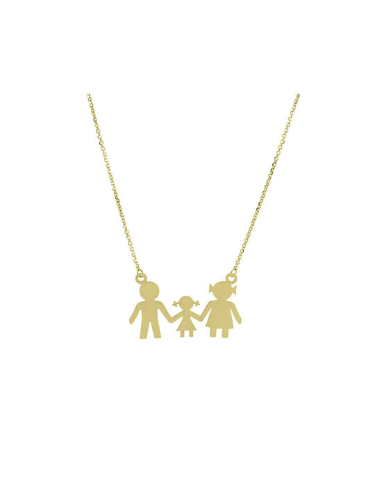 Ioannou24 Necklace Family from Gold 9 K