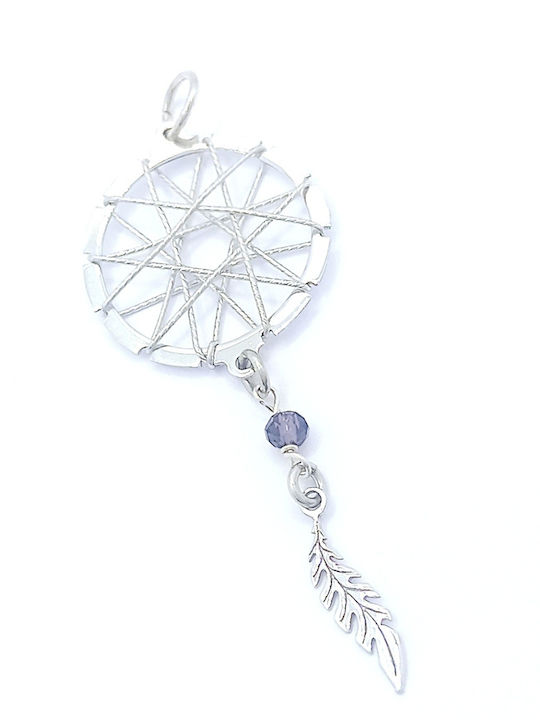 PS Silver PS Silver Halskette aus Silber mit Zirkon Fliederton