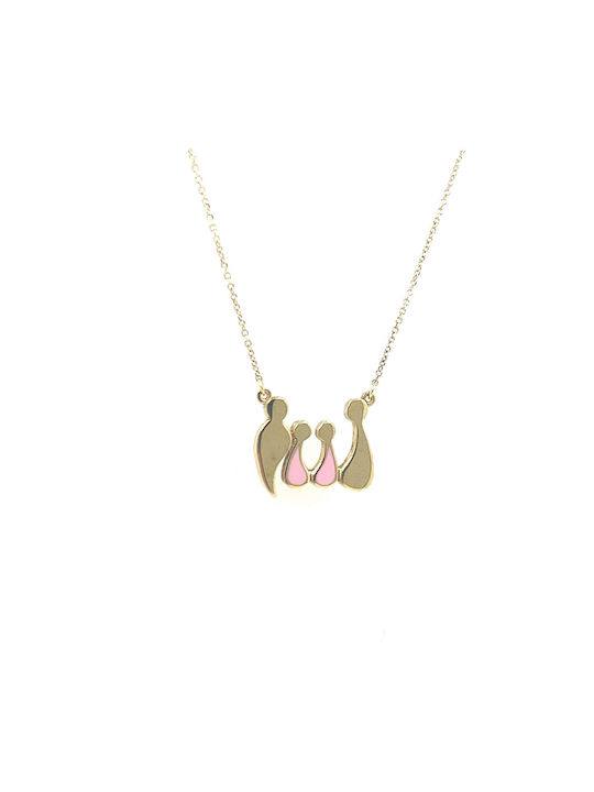 CHrysolithos Necklace Family from Gold 9 K