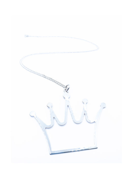 PS Silver Necklace with design Tiara from Silver