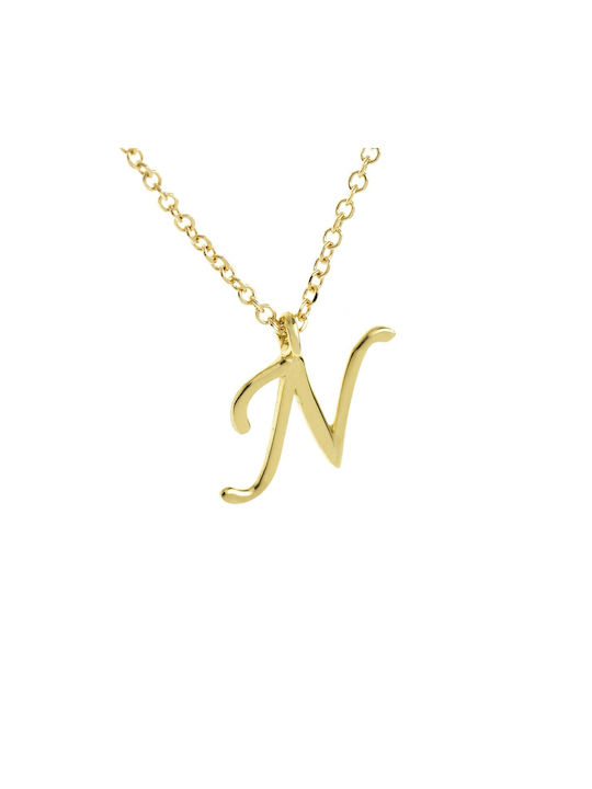 Ioannou24 Necklace Monogram from Gold 9 K