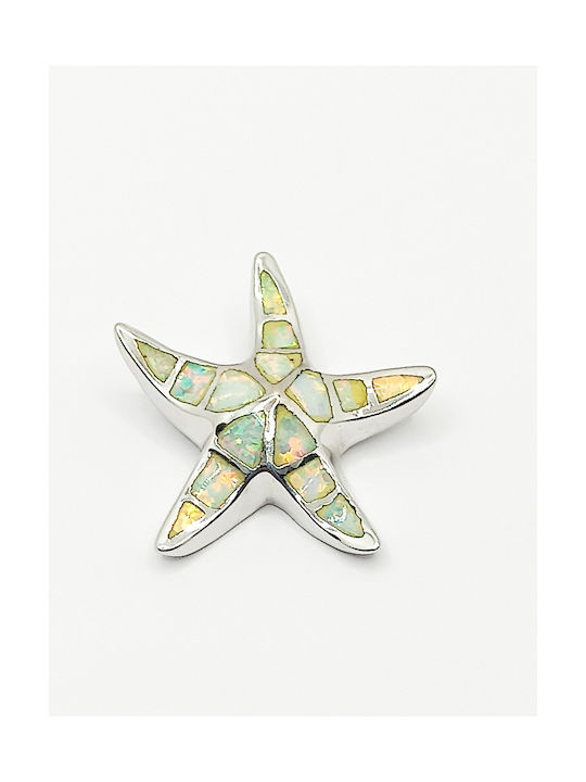 PS Silver Necklace with design Star from Silver