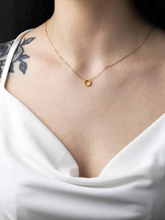 George Art Jewels Κολιέ από Επιχρυσωμένο Ασήμι