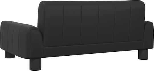 Kids Sofa Black 70x45x30cm