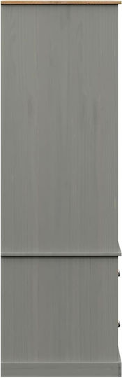 Doppeltür Kleiderschrank Gray 90x55x176cm
