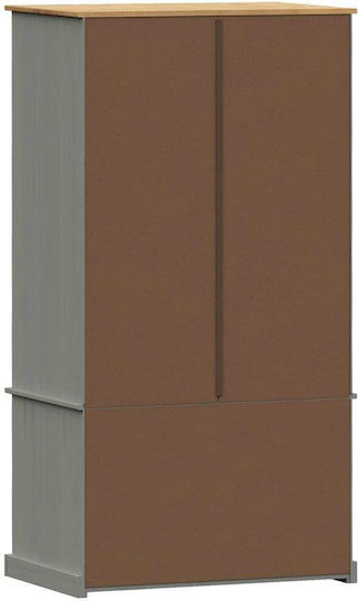 Doppeltür Kleiderschrank Gray 90x55x176cm