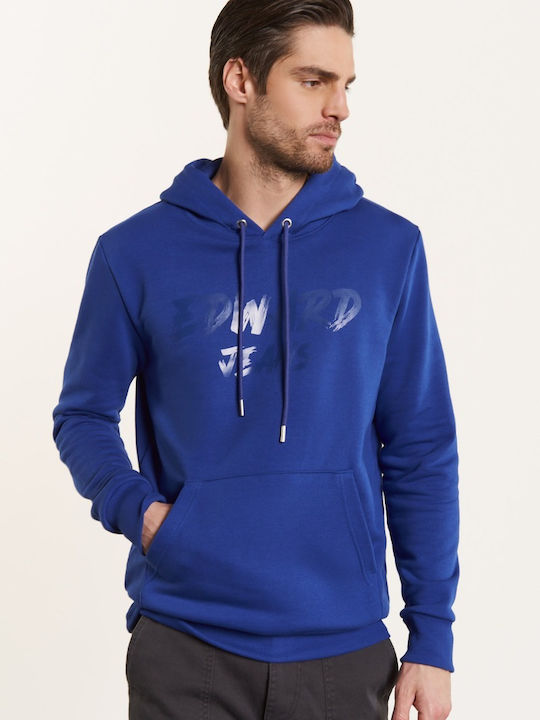 Edward Jeans Men's Hooded Sweatshirt Blue