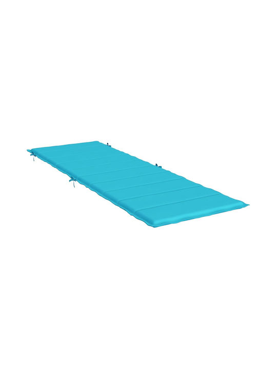 vidaXL Sonnenbank-Kissen Mit Rückenlehne Türkis 186x58cm