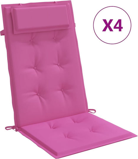 vidaXL Καρέκλας Κήπου 4τμχ 50x120εκ.