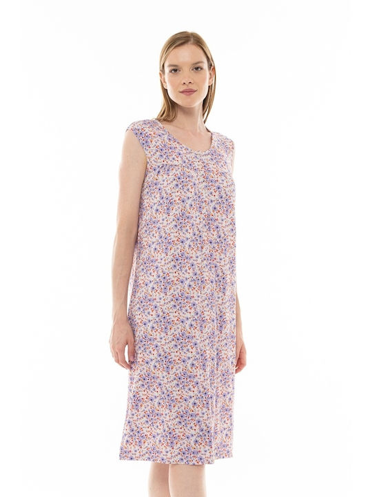 Pink Label Summer Women's Nightdress Purple