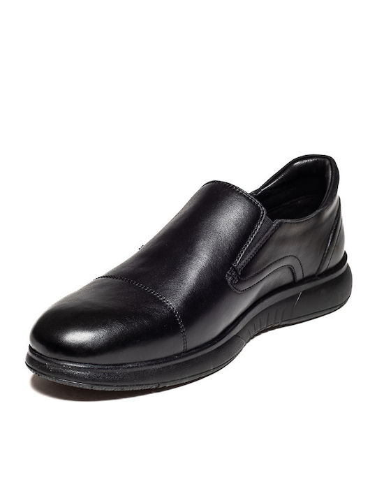 Leder Herren Freizeitschuhe Schwarz