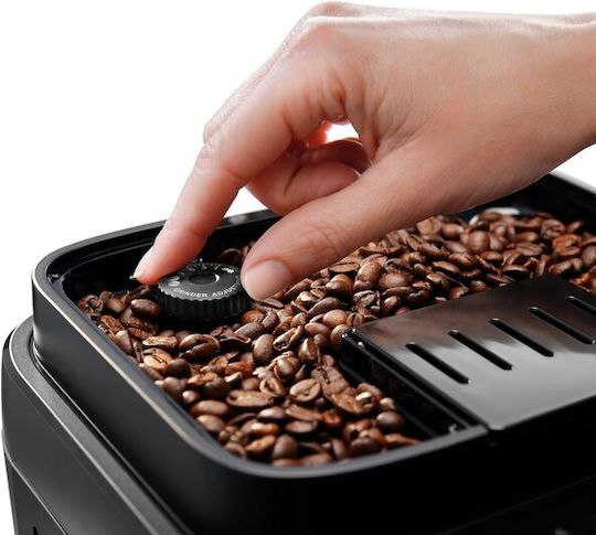 De'Longhi Magnifica Evo Αυτόματη Μηχανή Espresso 1450W Πίεσης 15bar για Cappuccino με Μύλο Άλεσης Ασημί ECAM290.81.TB