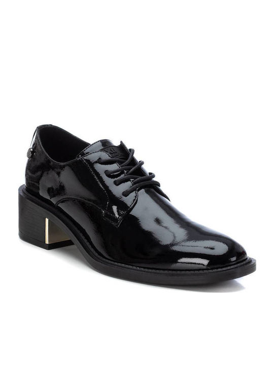 Damen Oxfords aus Lackleder in Schwarz Farbe