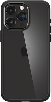 Spigen Crystal Hybrid Umschlag Rückseite Kunststoff / Silikon Matte Black (iPhone 15 Pro Max)