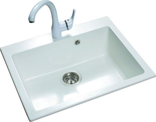 Sanitec Classic 338 Ένθετος από Συνθετικό Γρανίτη Μ70xΠ50cm