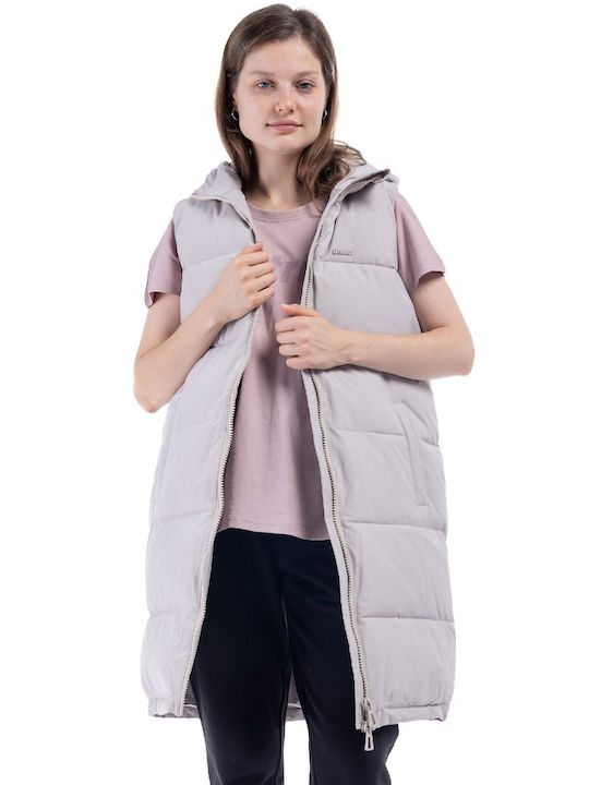 District75 Women's Short Puffer Jacket for Winter Beige