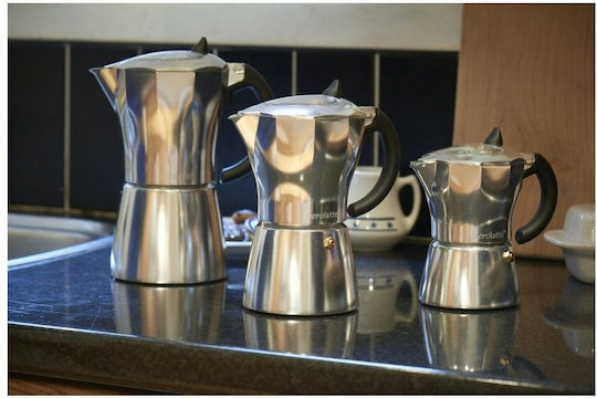 Aerolatte MV-1-3AL Stovetop Espresso Pot for 3Cups Silver