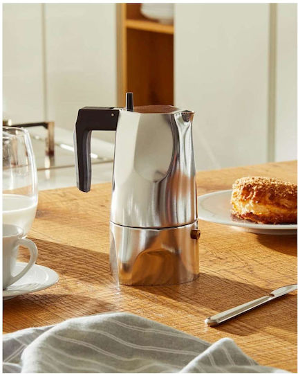 Alessi Кафеварка За Еспресо 3 Чаши Сребрист