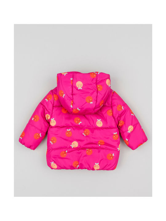 Losan Kinderjacke Kurz mit Kapuze Fuchsie