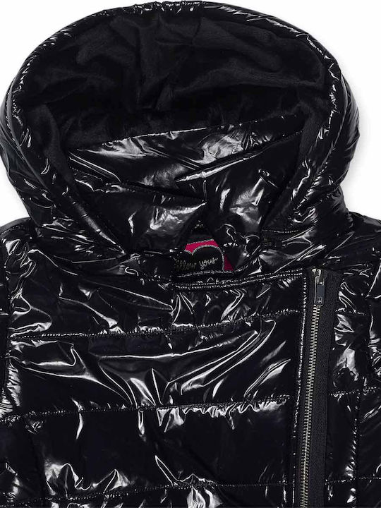 Kids' Casual Jacket with Hood Black