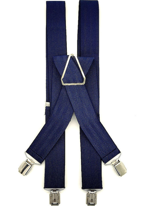 Hosenträger Monochrom Marineblau