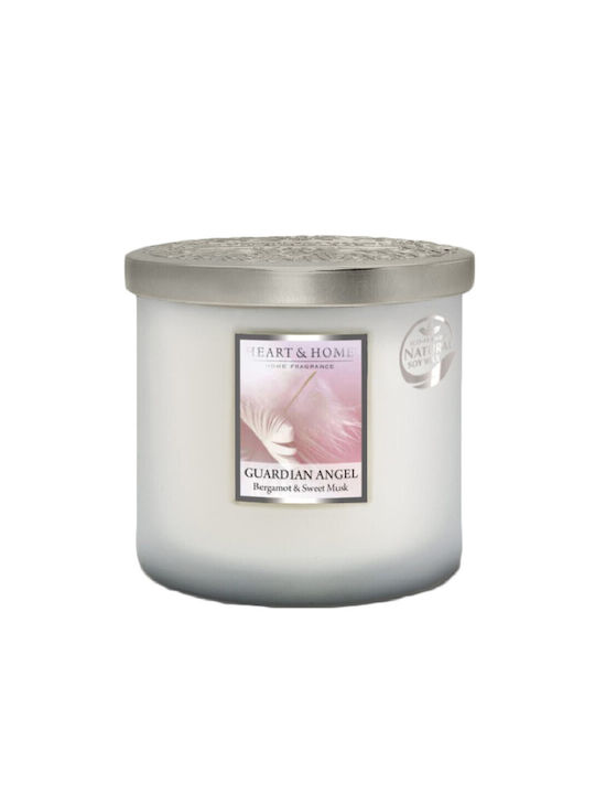 Heart & Home Scented Soy Candle Φύλακας Άγγελος Jar White 230gr 1pcs