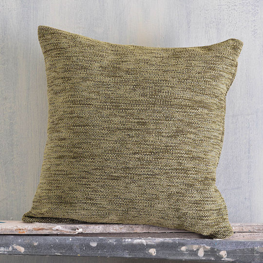 Rythmos Decorativer Kissenbezug Essie aus 100% Baumwolle Gelbe 40x40cm