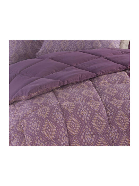 Nef-Nef Homeware Quilt Queen 240x220cm Shreder Mauve