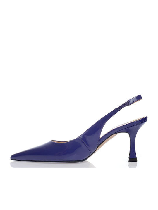 Heels with Strap Purple