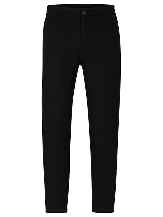 Παντελόνι Chino σε Tapered Γραμμή Μαύρο