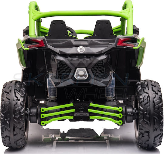 Can-am Maverick X Rc Utv Buggy Doppelsitzer Mit Fernbedienung Lizensiert 24 Volt Grünes Für 1+ Jahre