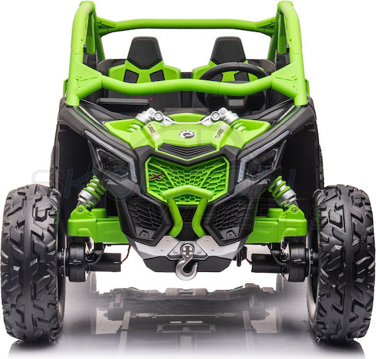 Can-am Maverick X Rc Utv Buggy Doppelsitzer Mit Fernbedienung Lizensiert 24 Volt Grünes Für 1+ Jahre