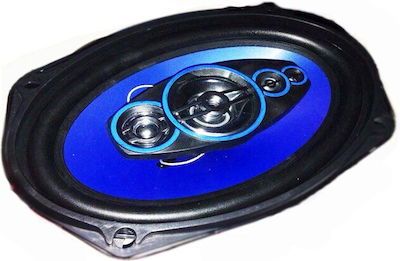 Set Car Oval Speakers 6x9" 1000W RMS (3 Way)