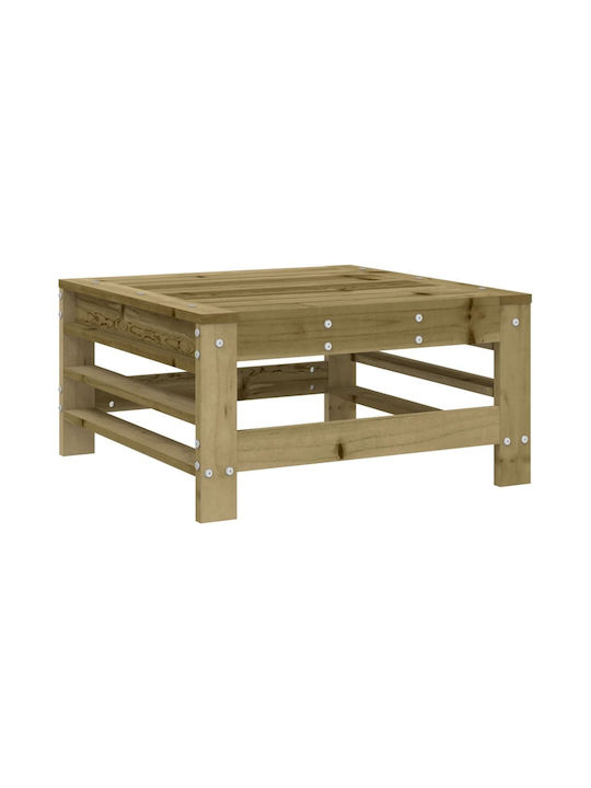 Outdoor Chair Wooden Coffee with Cushion 60x60x30cm