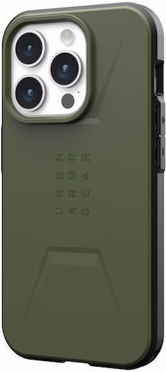 UAG Civilian Back Cover Σιλικόνης / Πλαστικό Χακί (iPhone 15 Pro)