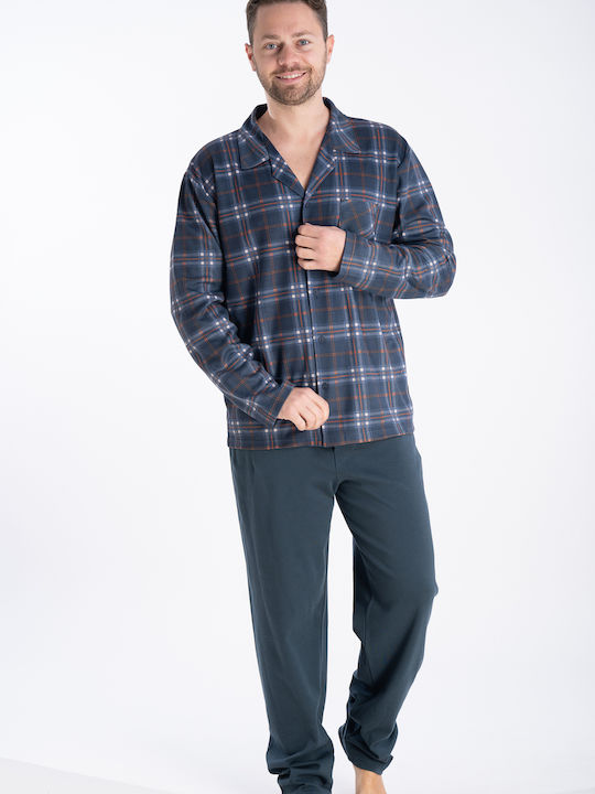 Relax Anatomic Men's Winter Checked Pajama Pants Multicolour