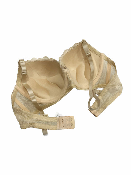 Lunna Bra with Light Padding Underwire Beige