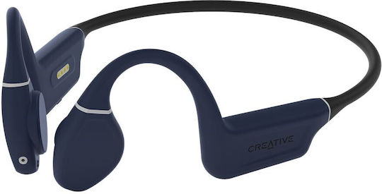 Creative Outlier Free Pro+ Bone Conduction Bluetooth Handsfree Ακουστικά με Αντοχή στον Ιδρώτα Midnight Blue / Matte Black
