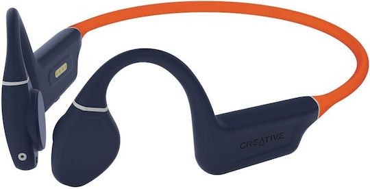Creative Outlier Free Pro+ Bone Conduction Bluetooth Handsfree Earphones with Sweat Resistance Midnight Blue / Fiery Orange