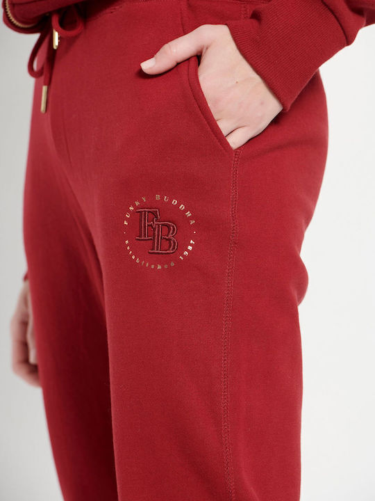 Jogginghose Burgundisch